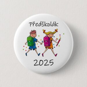 Placka předškolák jakO dárek pro děti odcházející z MŠ