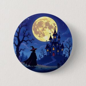 Halloween placka 58 mm – originální odznak na batoh i oblečení