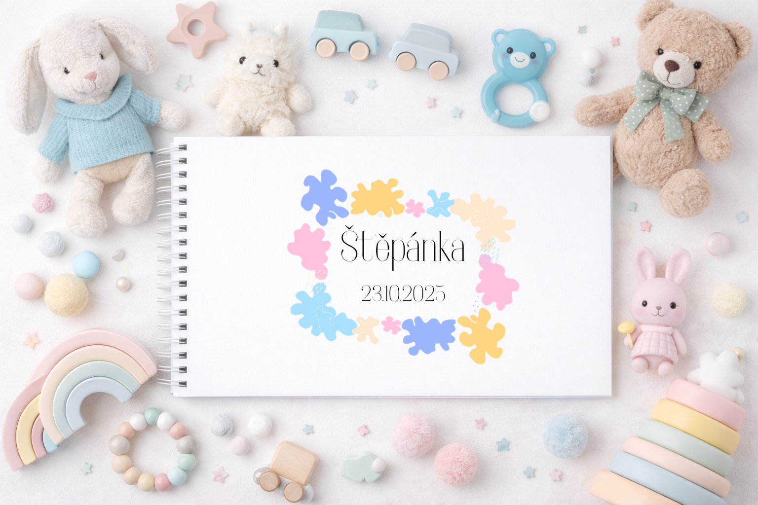 Album s instax fotkami Dětské fotoalbum