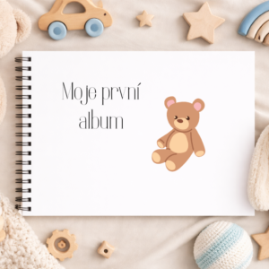 Moje první fotoalbum Plyšový medvěd – dětské album A4 s personalizací